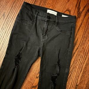 Pacsun Black Distressed Jegging